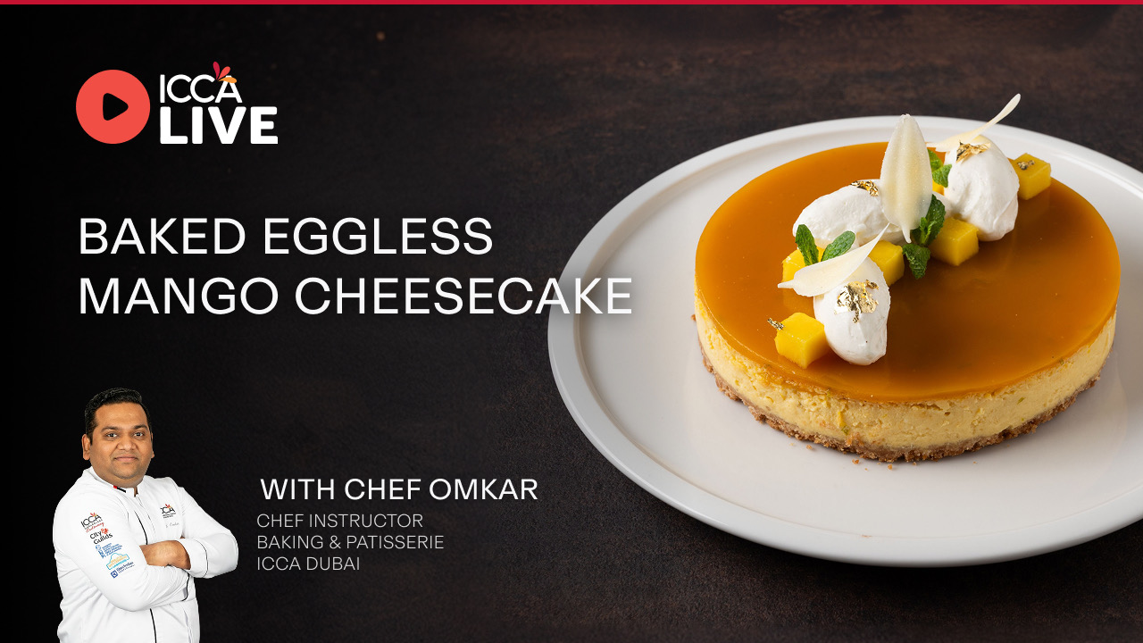 Baked Eggless Mango Cheesecake with Chef Omkar
